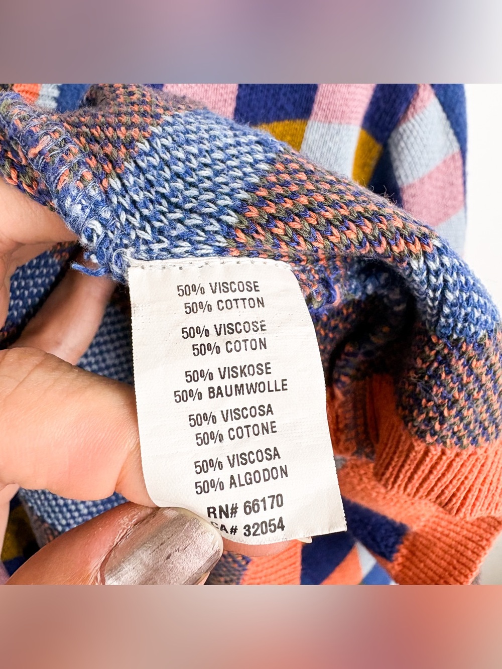 Anthropologie Conditions Apply Endreea Dress Gingham Plaid Sweater Long Sleeve - Picture 6 of 8